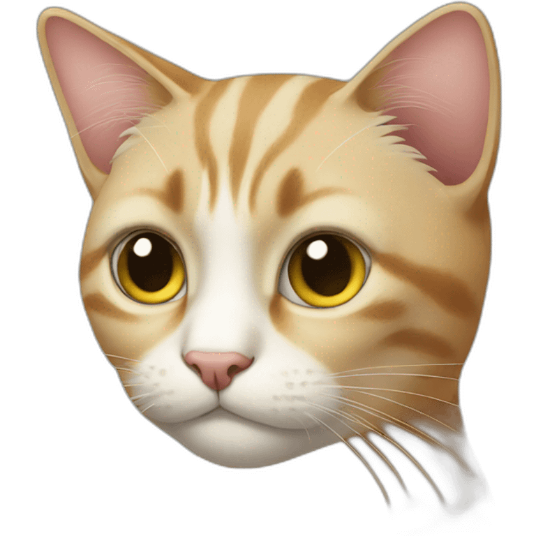 Cat pondering emoji