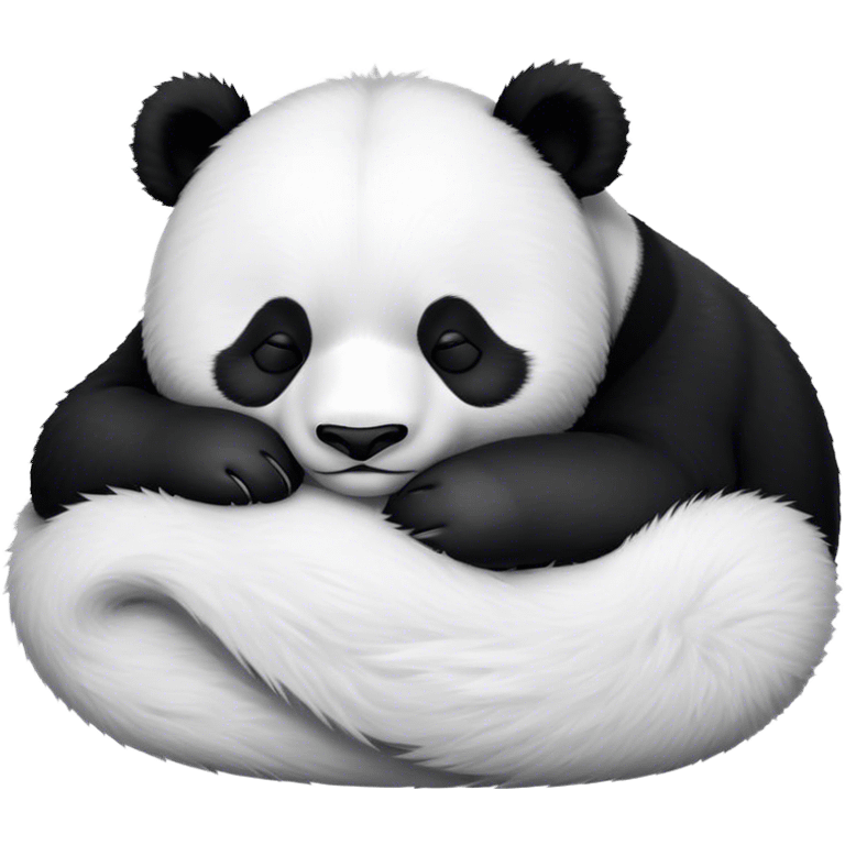 Panda sleeping emoji