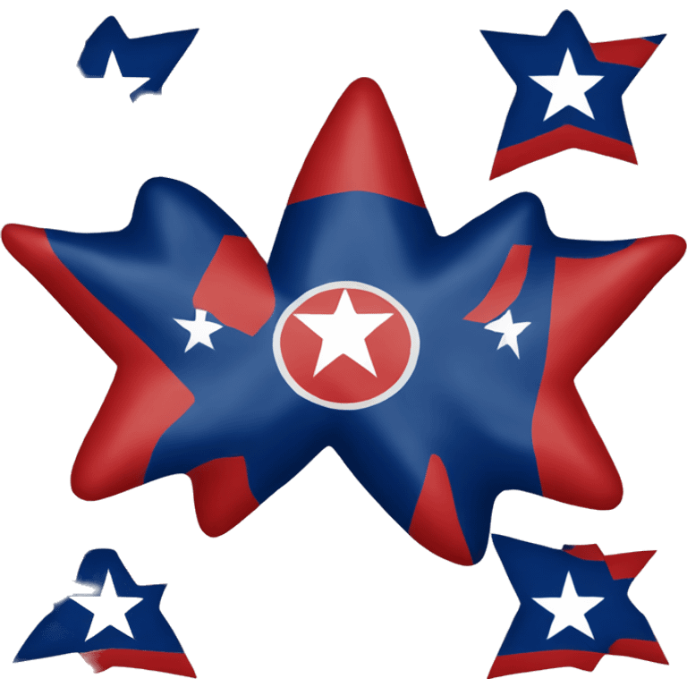 tennessee flag tri star three stars red and blue  emoji