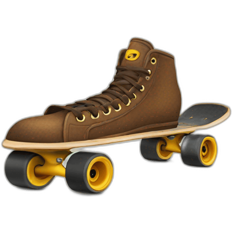 skate made out of tortoise emoji