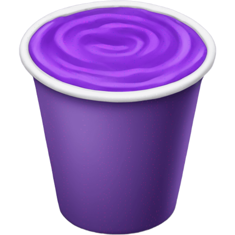 Cup with purple stuff emoji