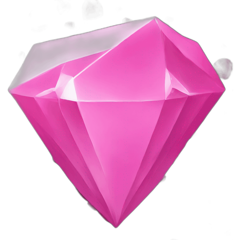 A black and pink diamond emoji