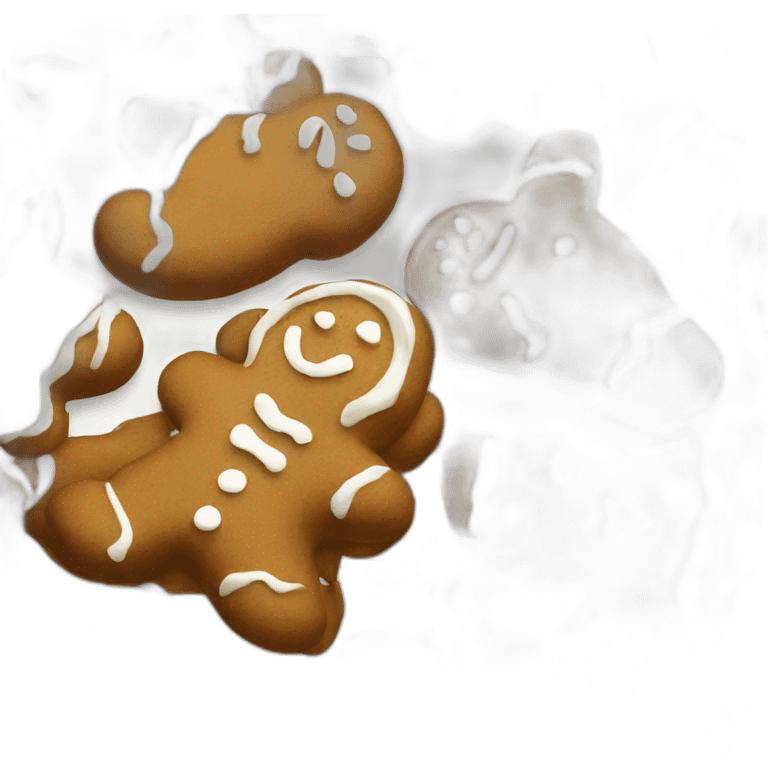 Gingerbread eating emoji