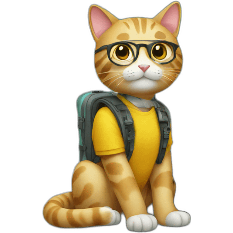 cat tourist emoji