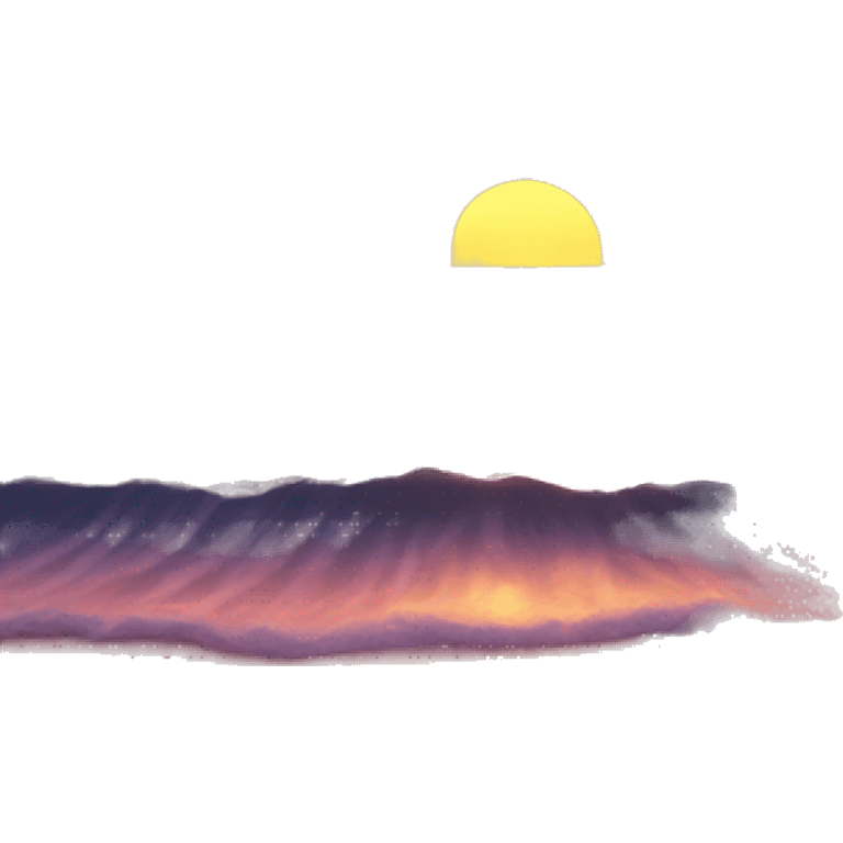 Sunset over ocean emoji