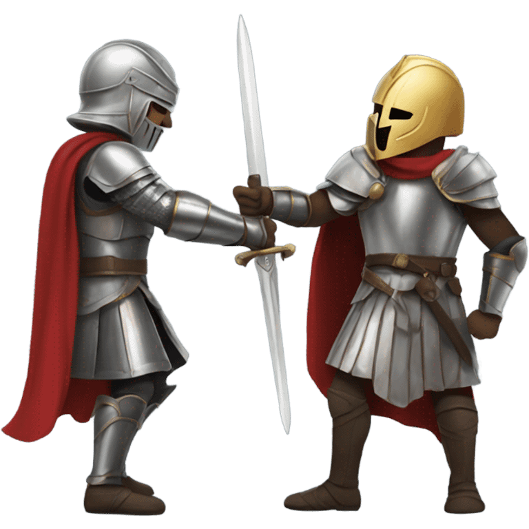 Darius and knight fighting emoji