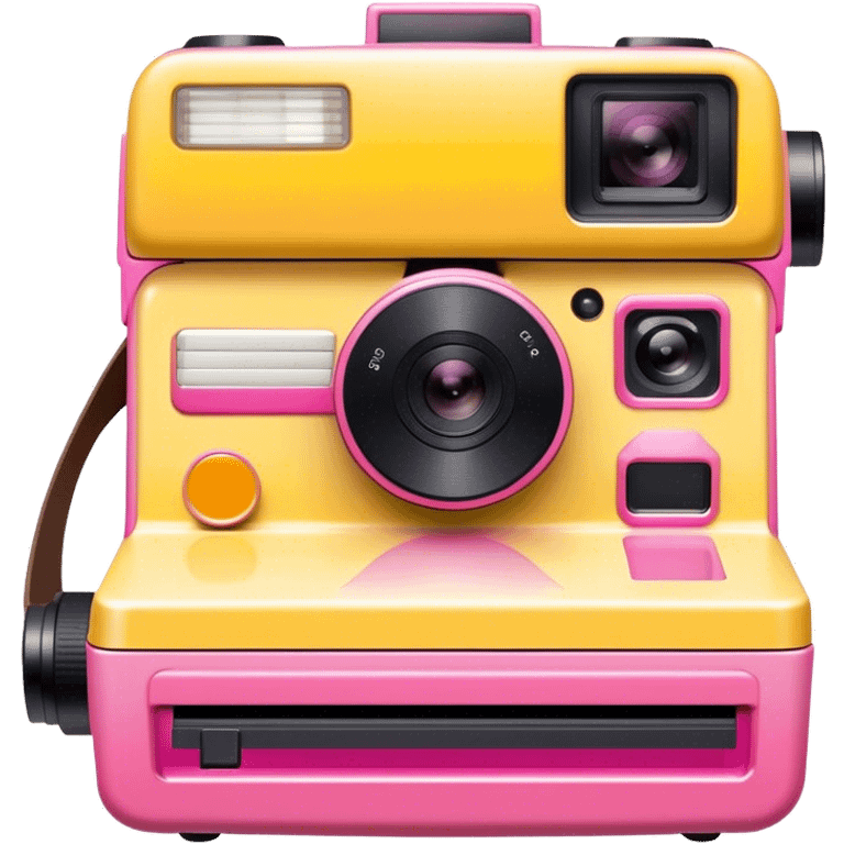 yellow/pink gradient polaroid camera emoji