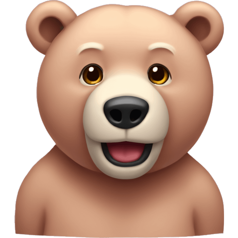 Un orso rosa  emoji