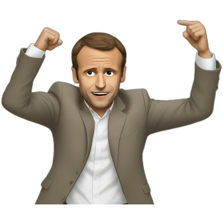 macron dab emoji