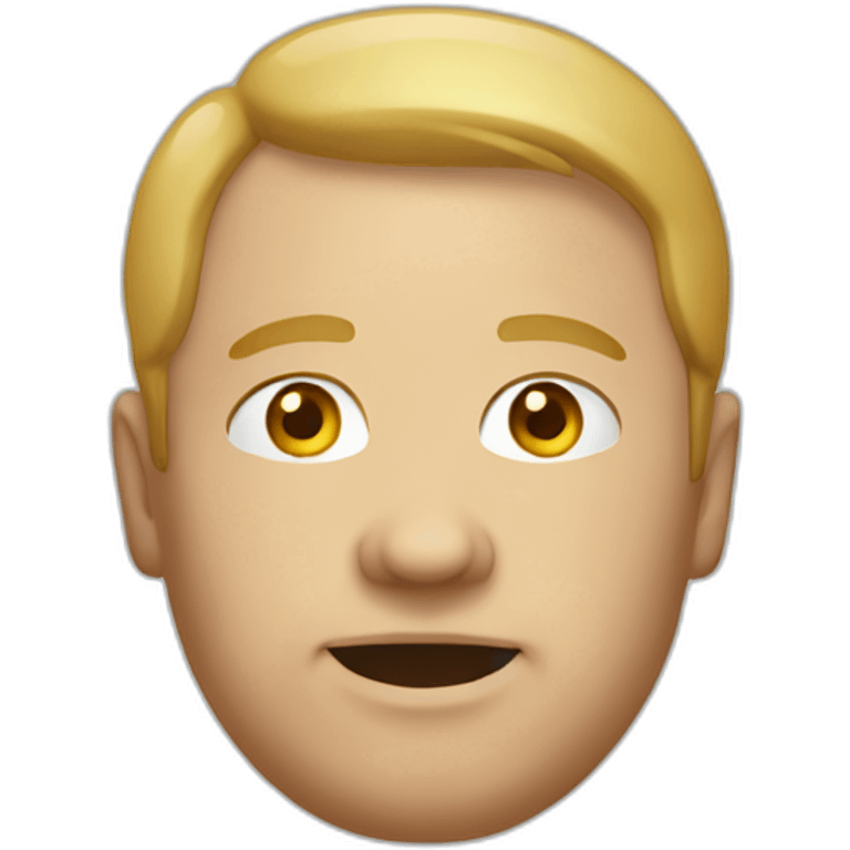 Rotund white man emoji