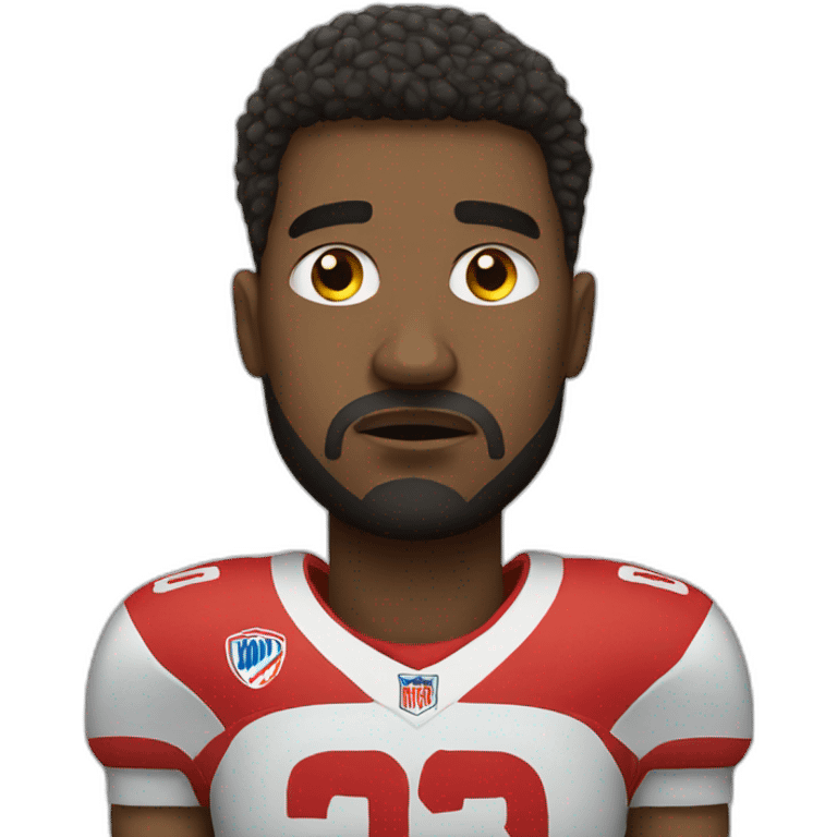 sad fotballer emoji