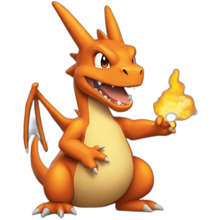 Smoking Charizard emoji