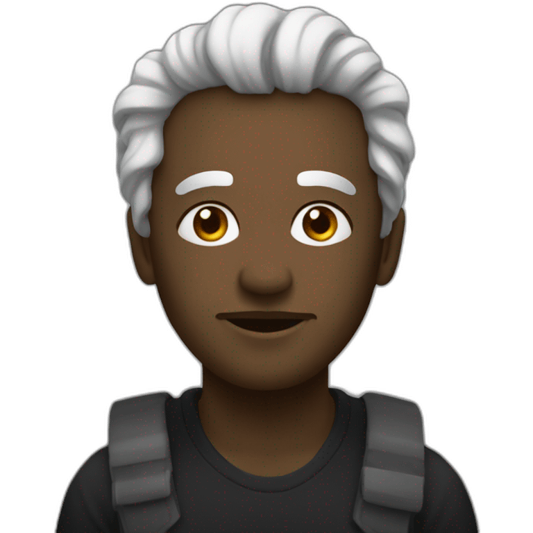 Un noir qui ramasse du coton emoji