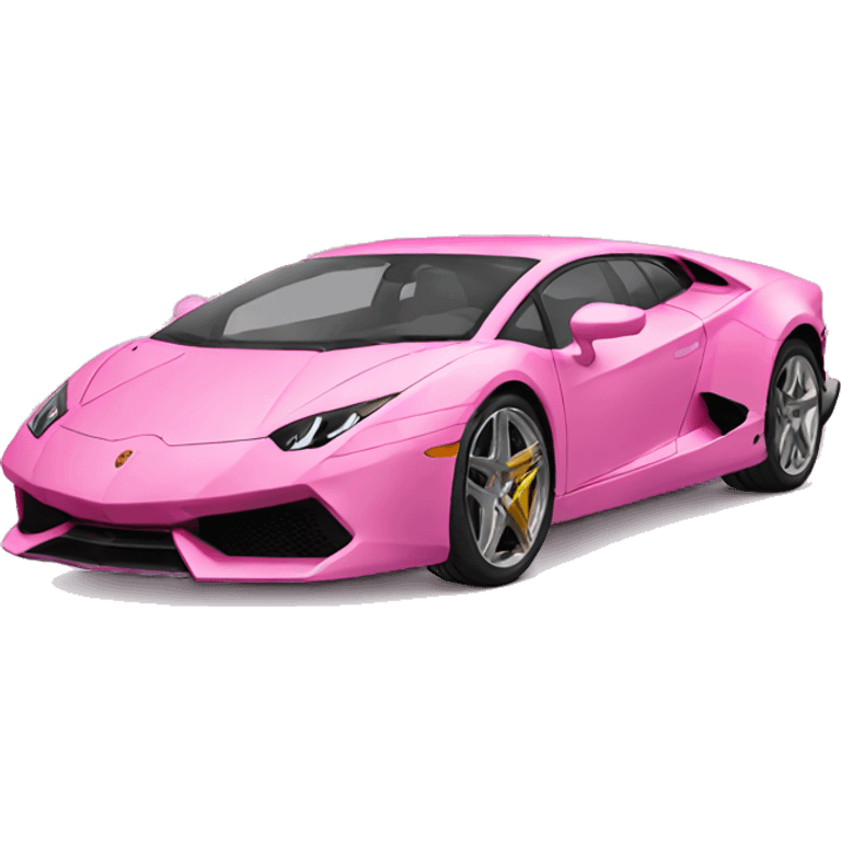 Pink Lamborghini emoji