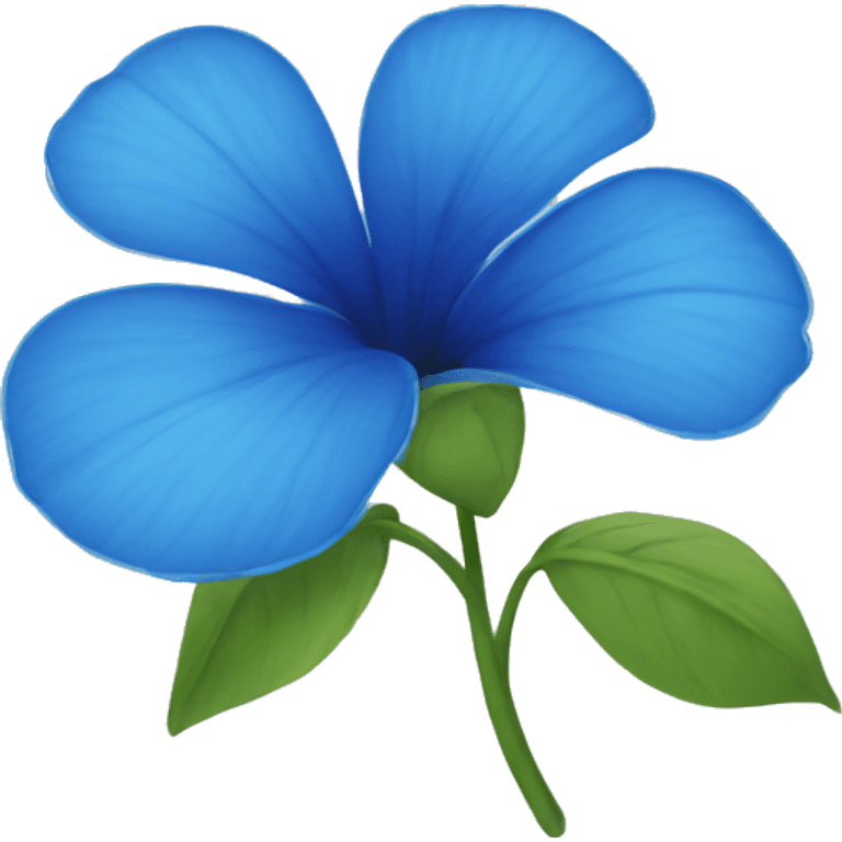 Blue flower emoji