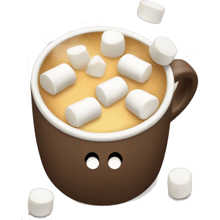 Tasse mit marshmellows emoji