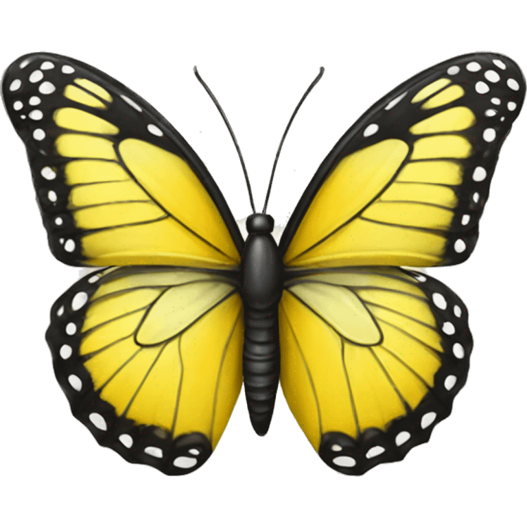 Butterfly yellow emoji