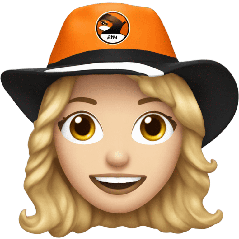 Kylie minogue with a Dundee United football hat on emoji