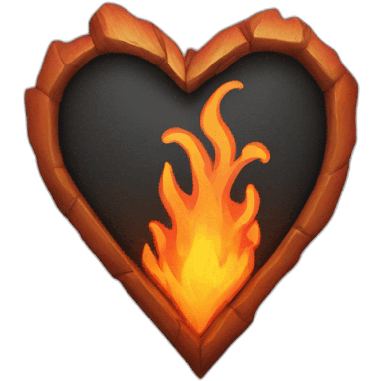 Fire heart emoji