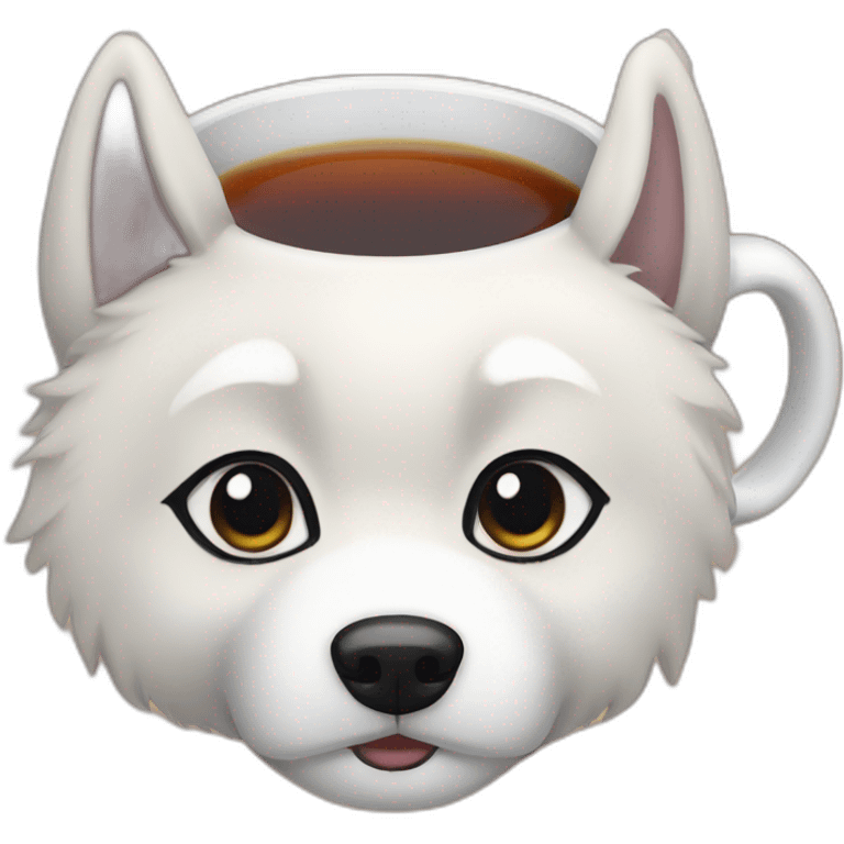 husky tea emoji