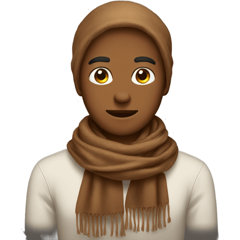 brown scarf emoji