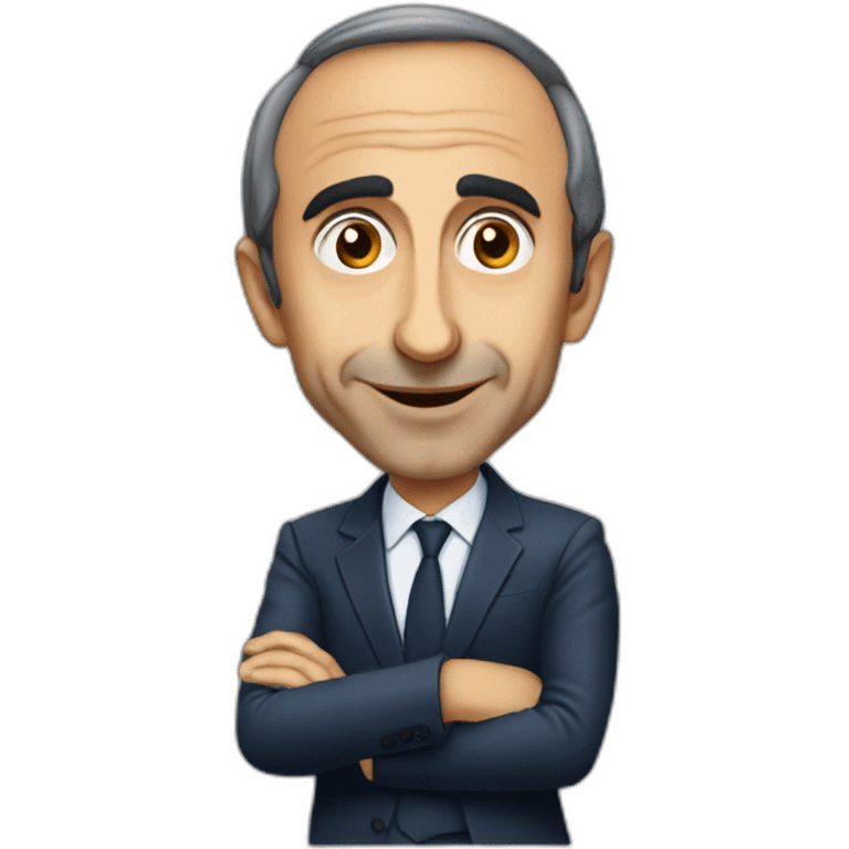 Eric zemmour qui fait un callin a une personne emoji