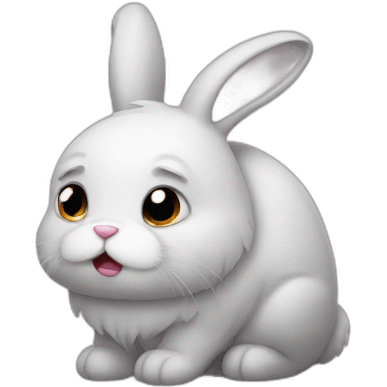 a sad bunny emoji