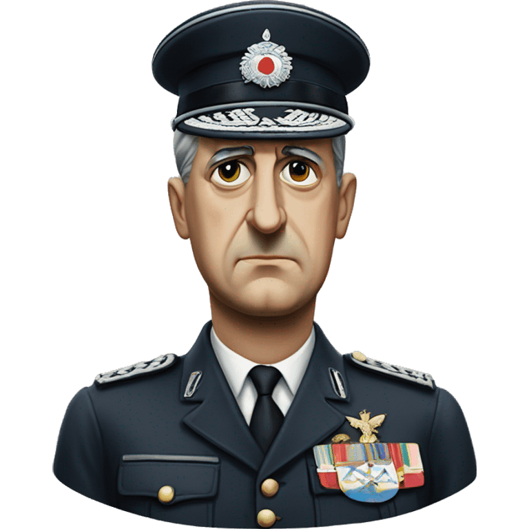 photorealistic serious Charles de gaulle emoji