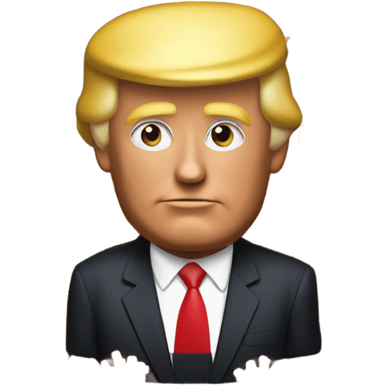 donald trump with mcdonalds fries emoji