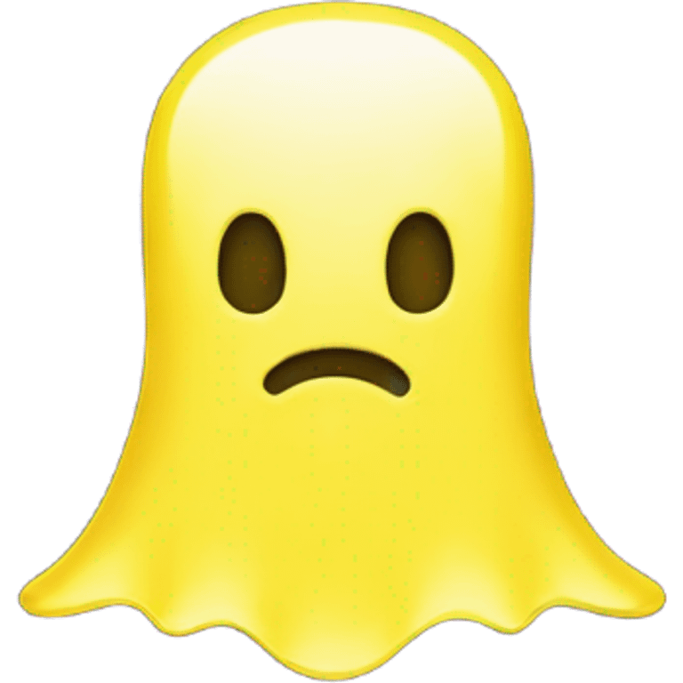 The Snapchat ghost in yellow emoji