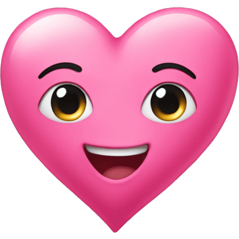 Cute pink heart emoji