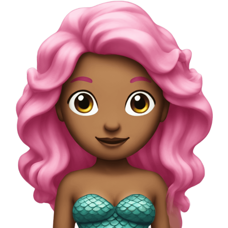 Pink mermaid emoji