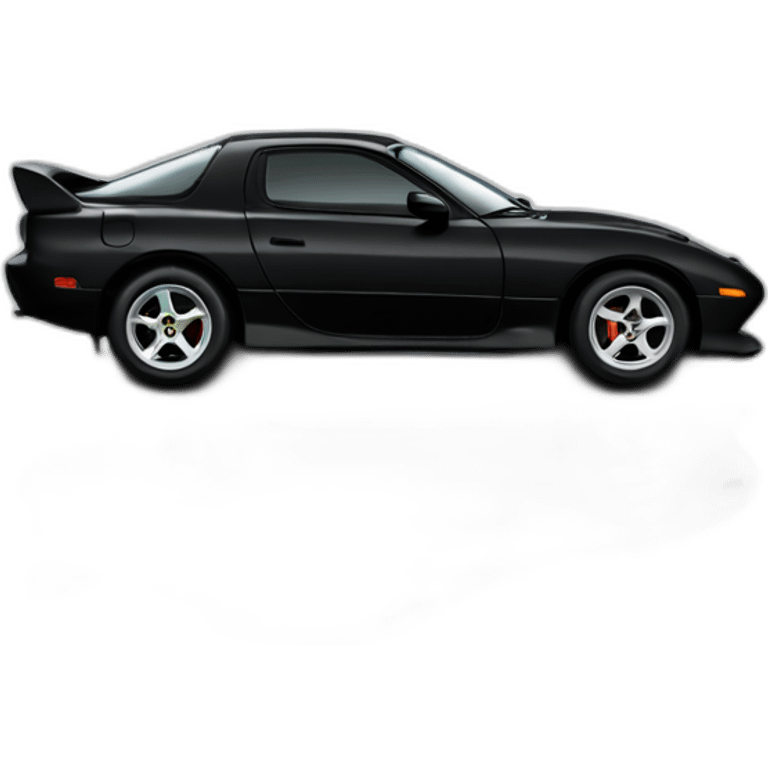 Mazda rx7 black emoji