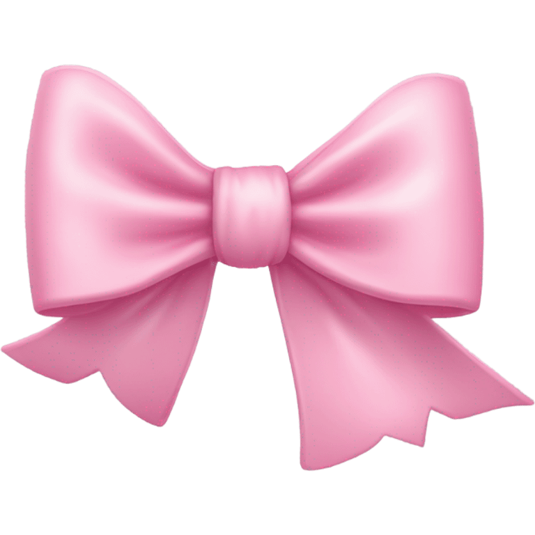 Girly bow baby pink emoji