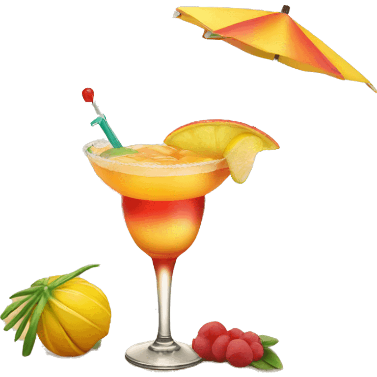 A Sex on the Beach cocktail  emoji