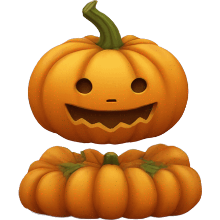 A cute pumpkin emoji