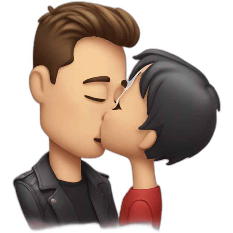 Hand kissing Elon Musk emoji