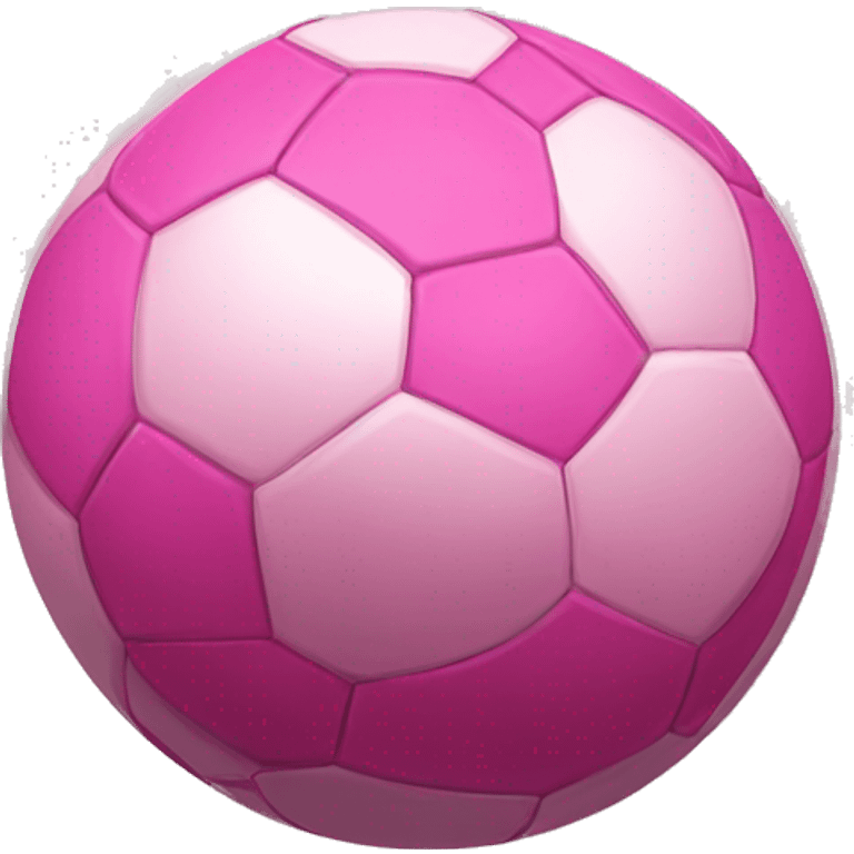 Pink soccer ball emoji