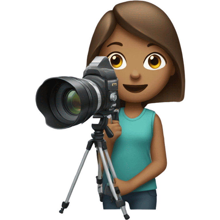 girl with video camera emoji