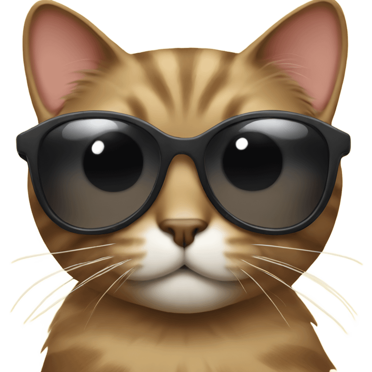 Cat with sunglasses emoji