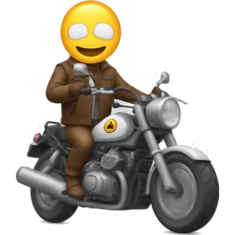 un chat qui conduit une moto emoji