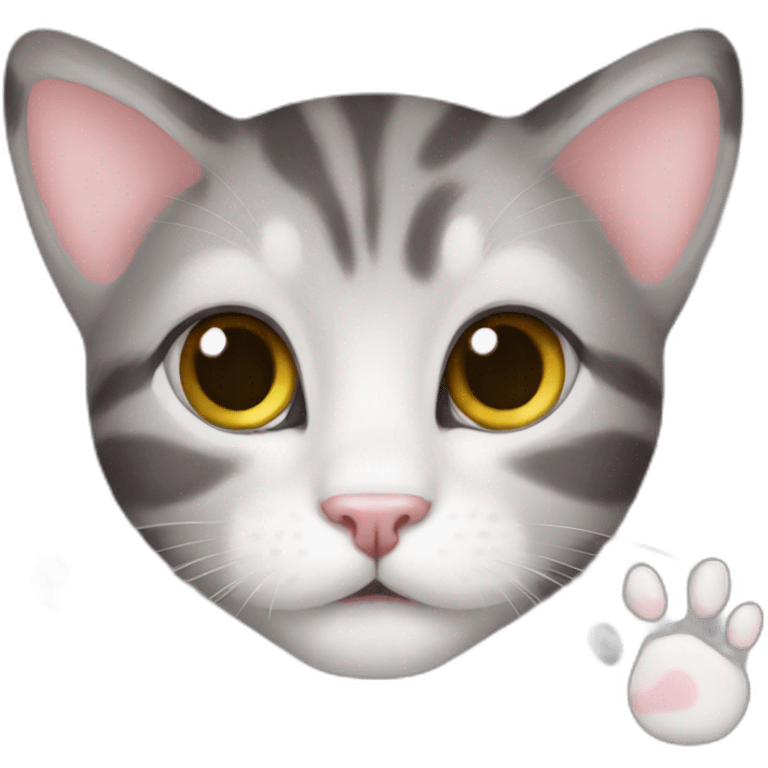 Cute kitten paws emoji