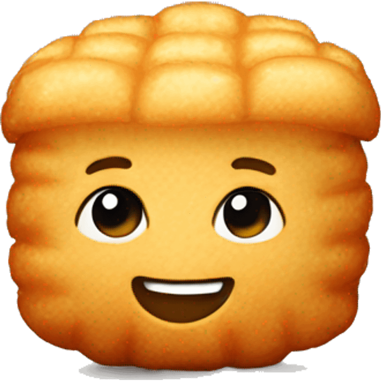 tater tot with a smile emoji