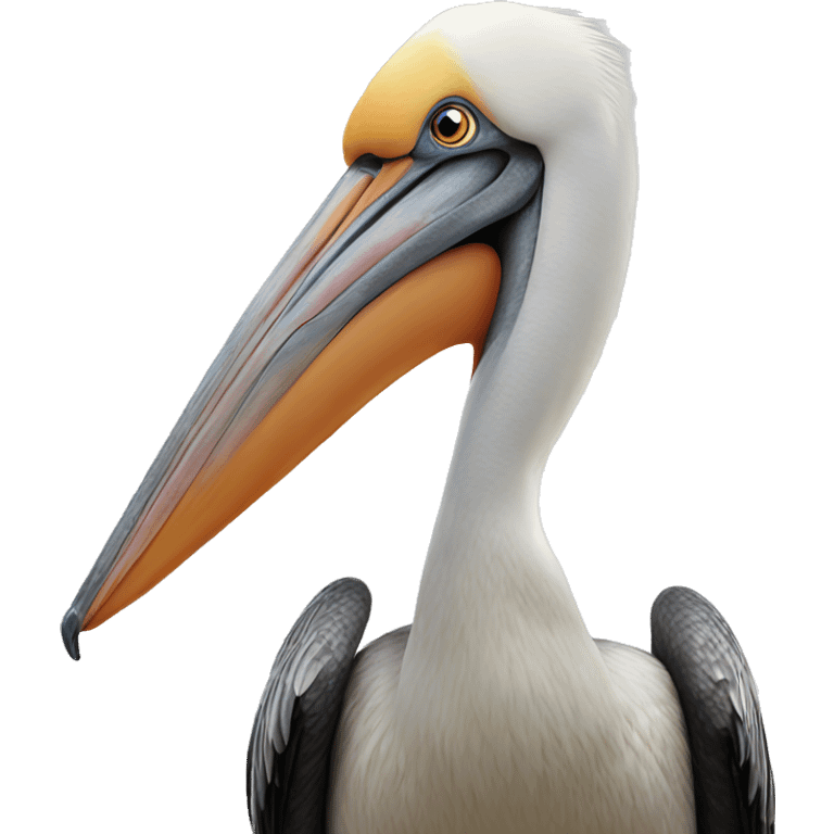 Pelican having mind blown emoji