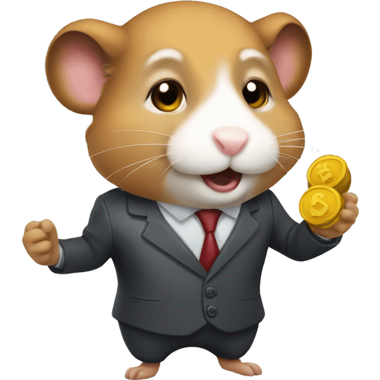 Hamster stock trader emoji