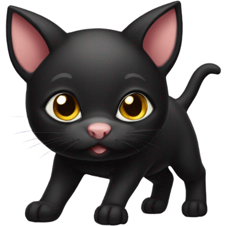 Piglet  black cat emoji