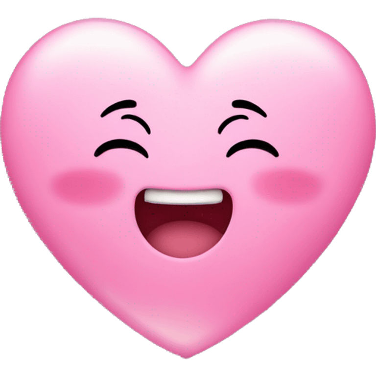 Pink heart with twinkle little stars emoji