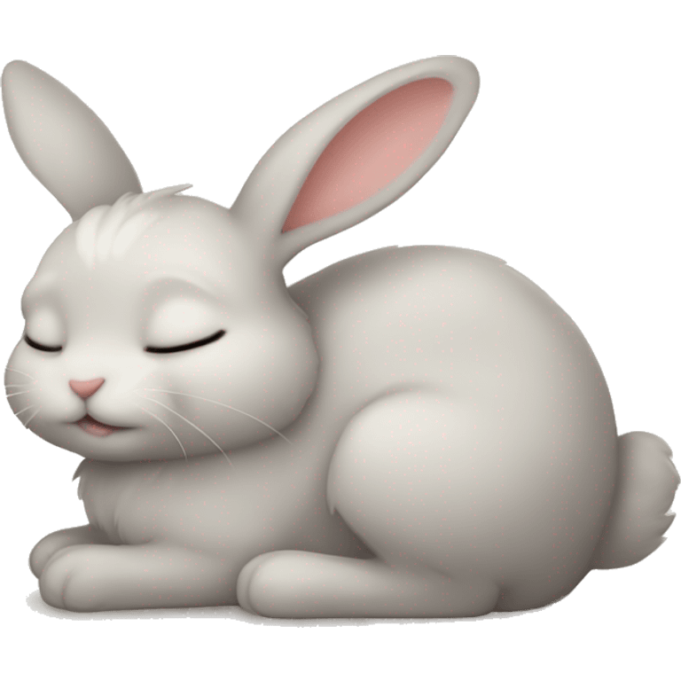 Cutest Bunny sleeping emoji