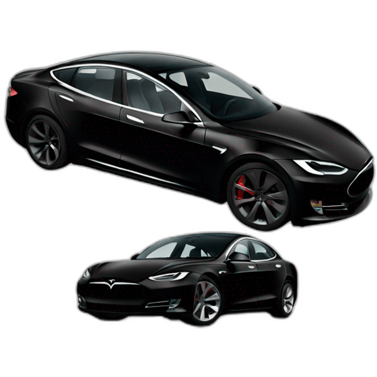 Black tesla emoji