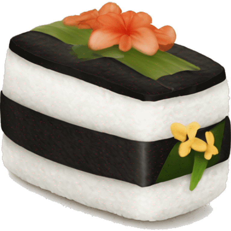 Hawaiian musubi emoji